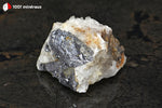 Galène sur Quartz blanc du Maroc - 80 g / AZ375 - Vignette | 1001 minéraux