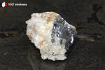 Galène sur Quartz blanc du Maroc - 80 g / AZ375 - Vignette | 1001 minéraux