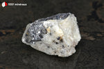 Galène sur Quartz blanc du Maroc - 74 g / AZ376 - Vignette | 1001 minéraux