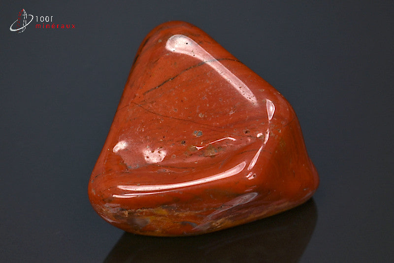 Minéral poli de jaspe rouge du Brésil
