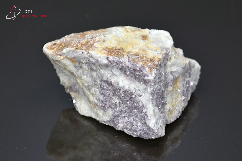 Minéral brut de lépidolite violette de Brésil