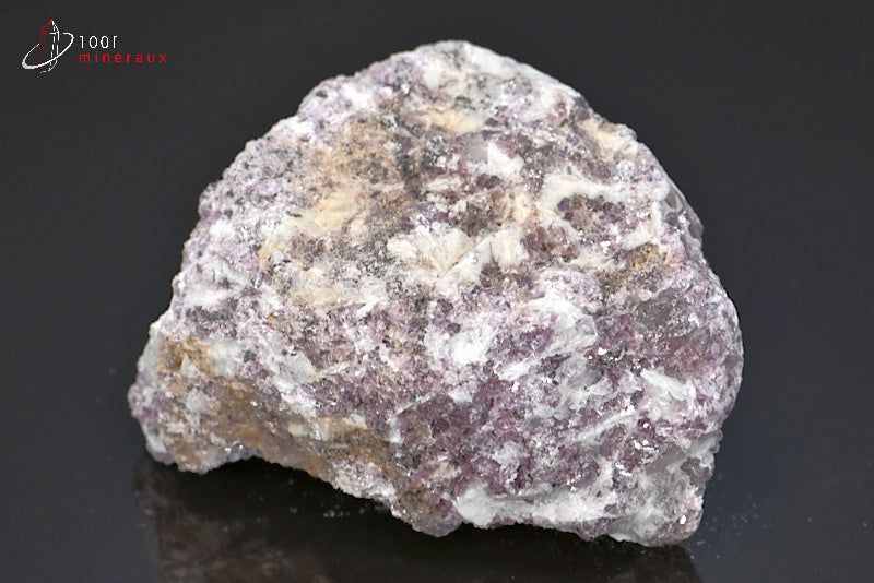 Minéral brut de lépidolite violette de Brésil