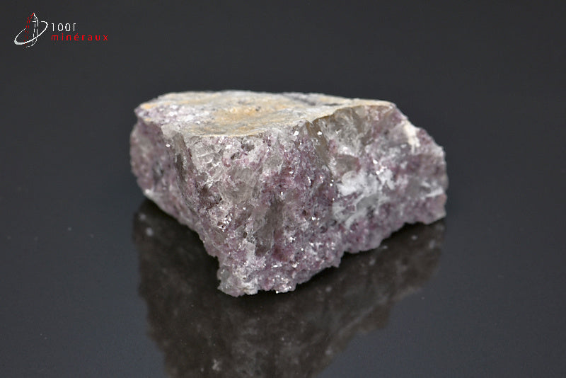 Minéral brut de lépidolite violette de Brésil