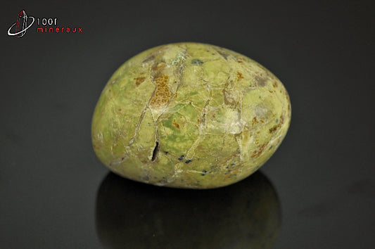 Minéral poli d'opale verte de Madagascar