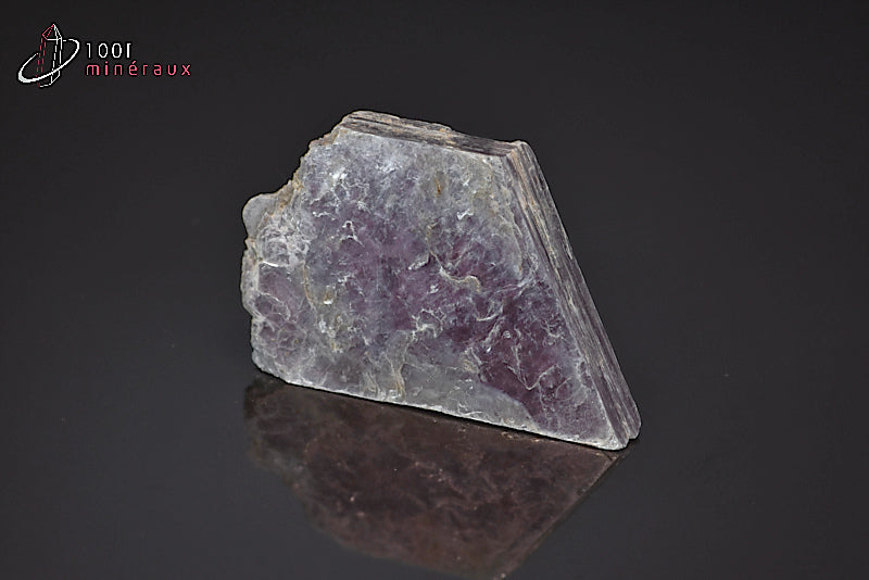 Minéral de lépidolite en plaque du Brésil