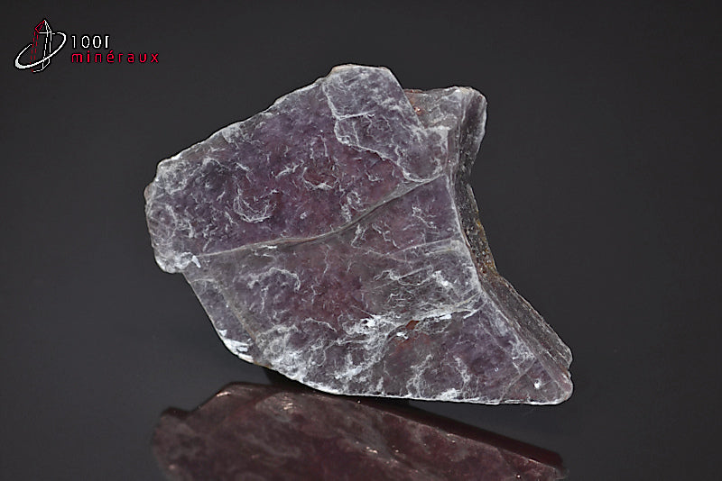 Minéral de lépidolite en plaque du Brésil