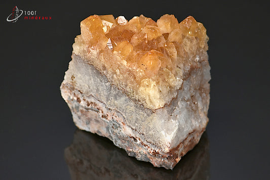 Minéral cristallisé de citrine du Brésil