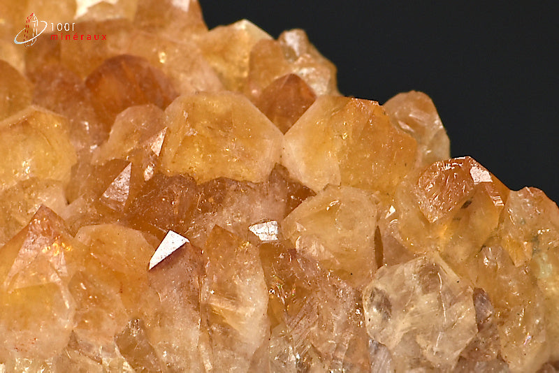 Minéral cristallisé de citrine du Brésil