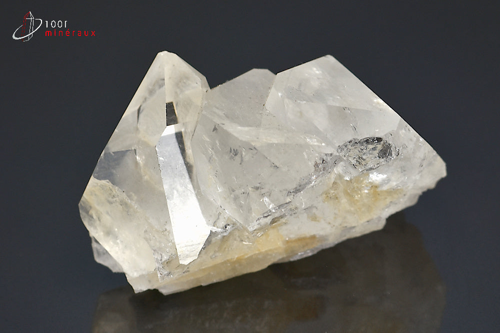 Minéral cristallisé de quartz de France