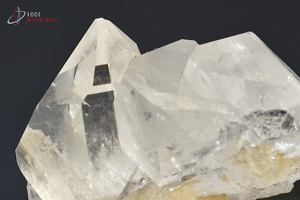 Minéral cristallisé de quartz de France