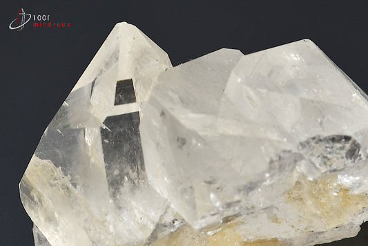 Minéral cristallisé de quartz de France