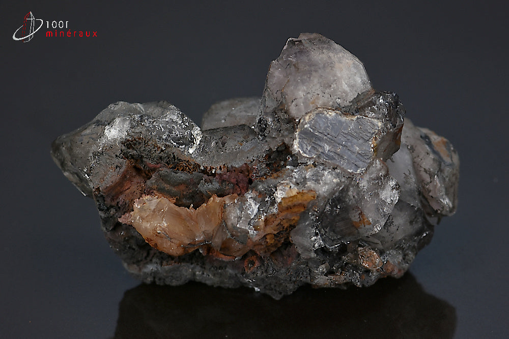Minéral cristallisé de quartz fumé de République démocratique du Congo