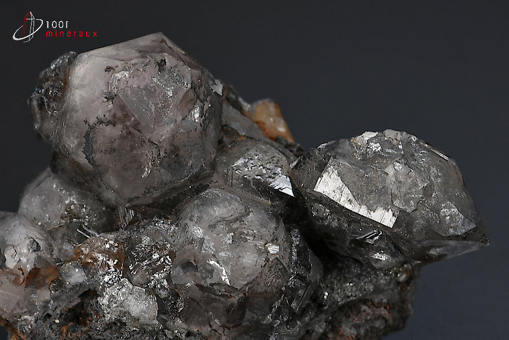 Minéral cristallisé de quartz fumé de République démocratique du Congo