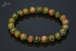 Bracelet minéraux Unakite 19,5cm / Perles 8 mm / 22g / BA334 - Vignette | 1001 minéraux