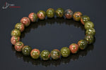 Bracelet minéraux Unakite 19,5cm / Perles 8 mm / 21g / BA335 - Vignette | 1001 minéraux