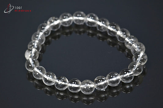 Bracelet minéral en cristal de roche