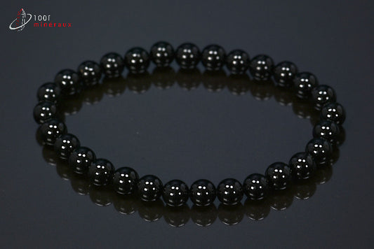 Bracelet bijou en perles de spinelle noire