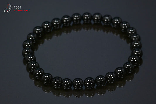 Bracelet bijou en perles de spinelle noire