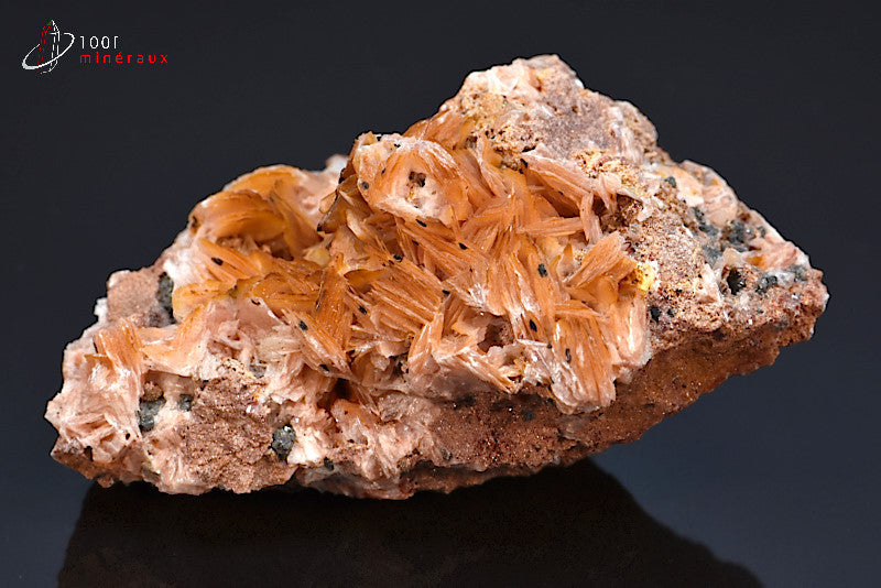 Minéral cristallisé de baryte du Maroc