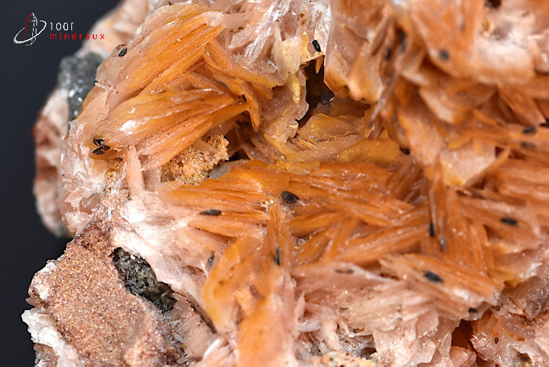 Minéral cristallisé de baryte du Maroc