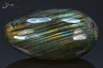 Labradorite grand galet poli - Madagascar - minéraux polis 11,5cm / 425g / BA773 - Vignette | 1001 minéraux
