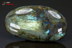 Labradorite galet poli - Madagascar - minéraux polis 11,9 cm / 322g / BA775 - Vignette | 1001 minéraux