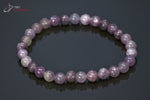 Bracelet minéraux Lépidolite 19,5 cm / Perles 6 mm / 9g / BA823 - Vignette | 1001 minéraux