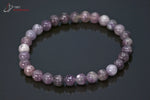 Bracelet minéraux Lépidolite 19,5 cm / Perles 6 mm / 10g / BA824 - Vignette | 1001 minéraux