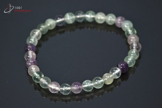 Bracelet en fluorine vert et violette