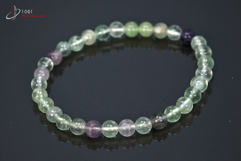 Bracelet en fluorine vert et violette