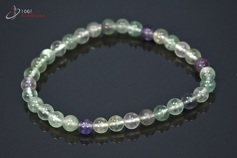 Bracelet en fluorine vert et violette