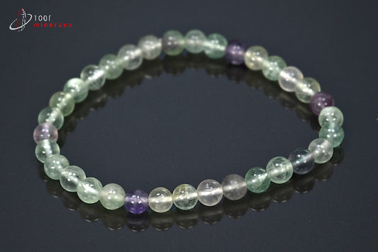 Bracelet en fluorine vert et violette