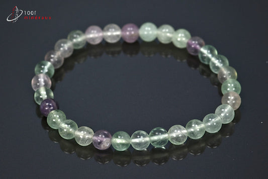 Bracelet en fluorine vert et violette