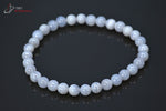 Bracelet minéraux Calcédoine 19,5 cm / Perles 6 mm / 6g / BA845 - Vignette | 1001 minéraux