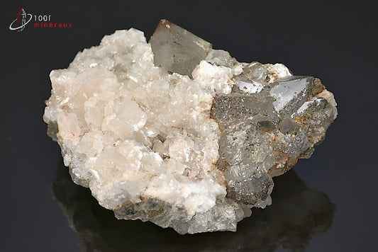 Minéral cristallisé de calcite et quartz du Maroc