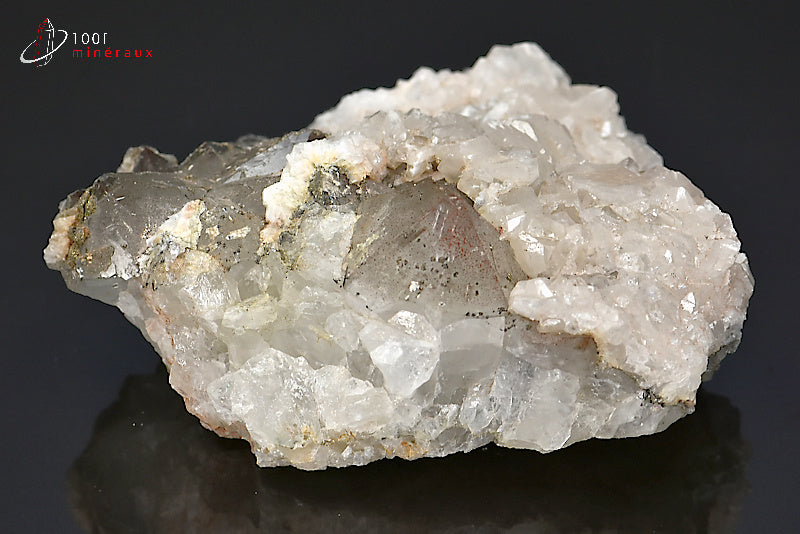 Minéral cristallisé de calcite et quartz du Maroc
