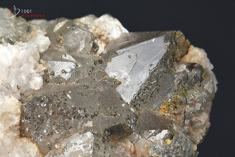 Minéral cristallisé de calcite et quartz du Maroc