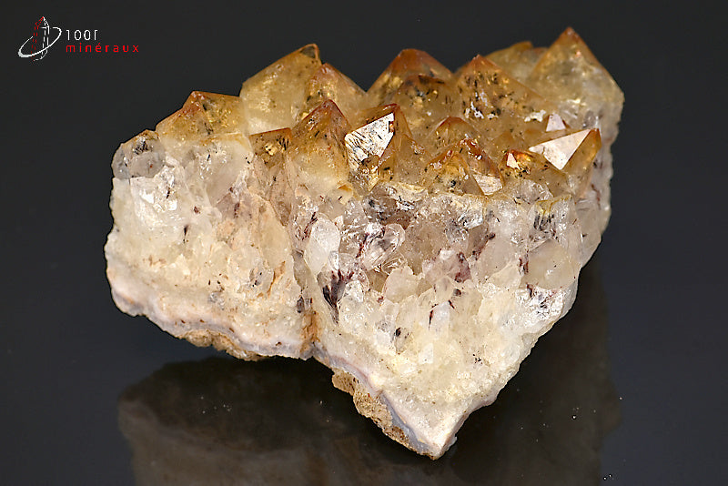 Minéral cristallisé de citrine du Brésil