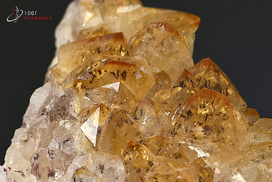 Minéral cristallisé de citrine du Brésil