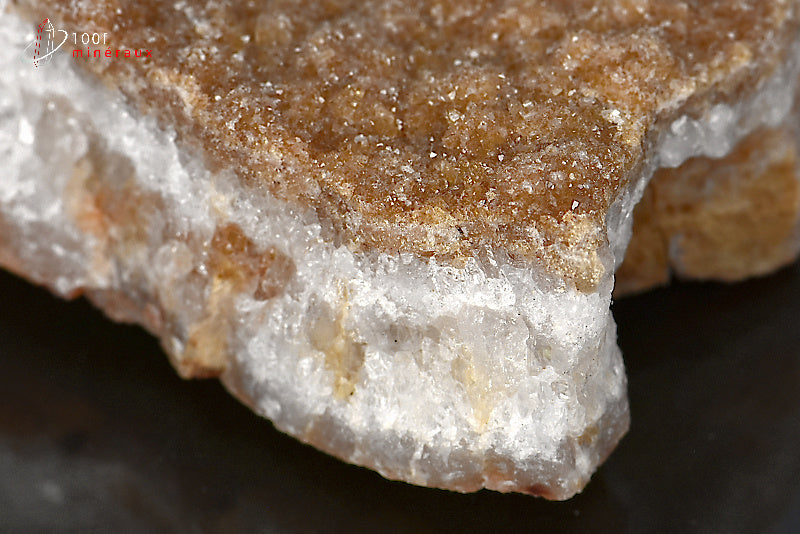 Minéral cristallisé de citrine du Brésil
