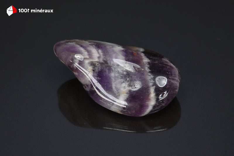 Minéral poli d'améthyste à chevrons de Namibie