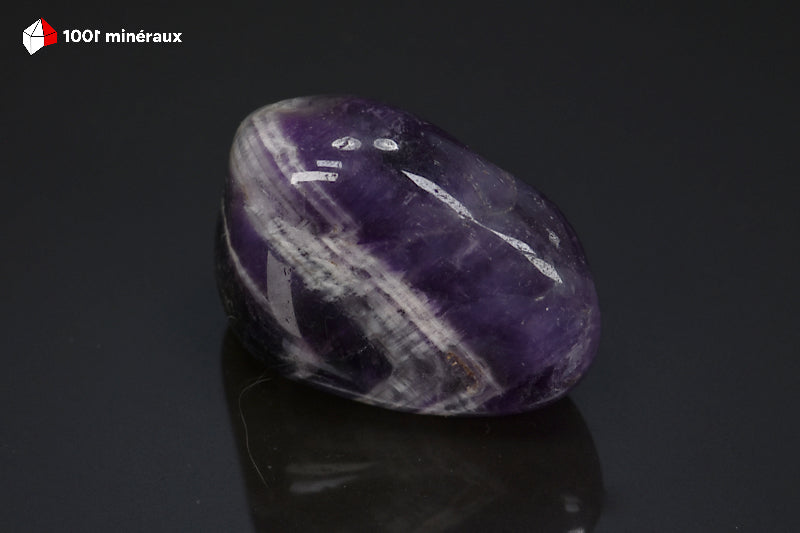 Minéral poli d'améthyste à chevrons de Namibie