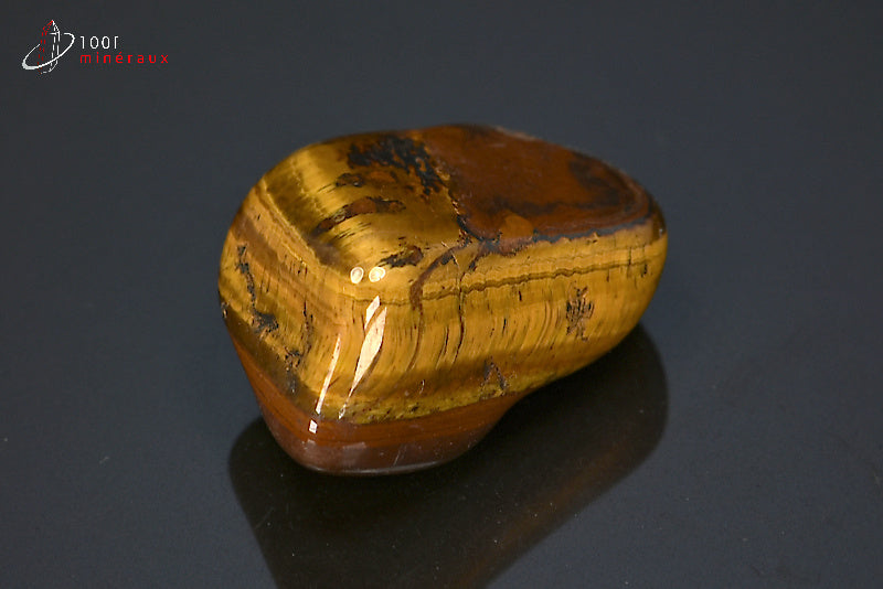 Minéral poli d'œil de tigre d'Afrique du sud