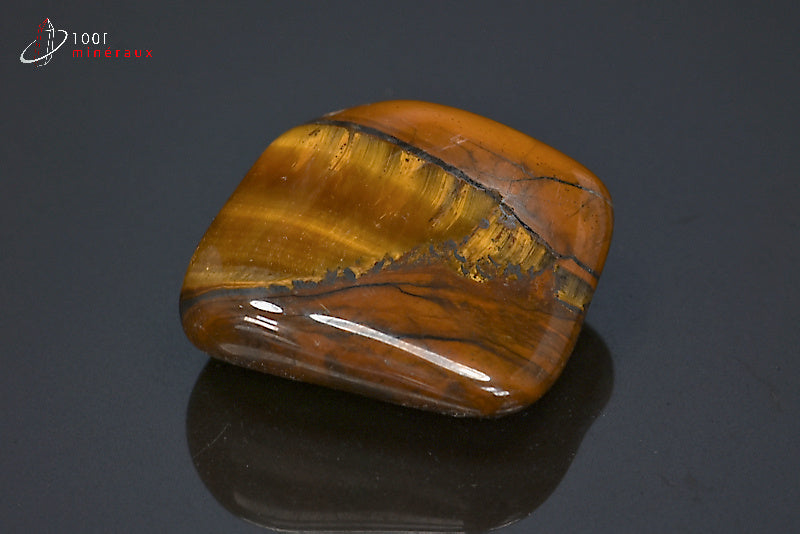 Minéral poli d'œil de tigre d'Afrique du sud