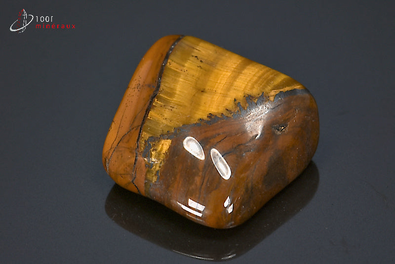 Minéral poli d'œil de tigre d'Afrique du sud
