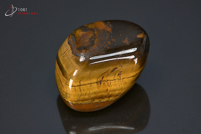 Minéral poli d'œil de tigre d'Afrique du sud