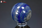 Sphère polie de Lapis Lazuli - Afghanistan - Sphère polie 6,4 cm / 430g / BB474 - Vignette | 1001 minéraux