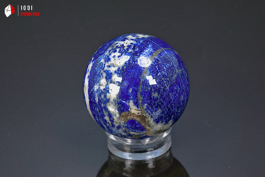 Sphère polie minérale en lapis-lazuli bleu d'Afghanistan