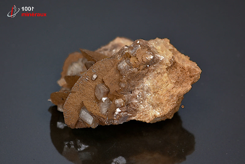 Minéral cristallisé de dolomite et sidérite d'Espagne