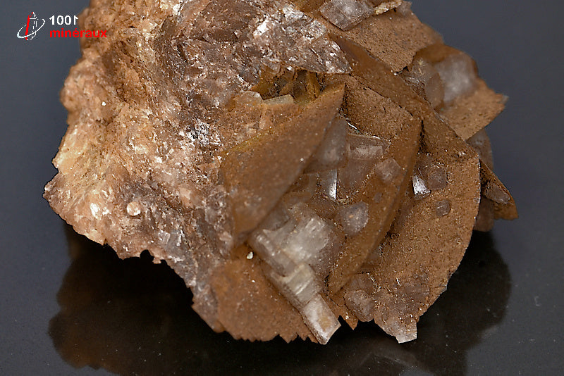 Minéral cristallisé de dolomite et sidérite d'Espagne